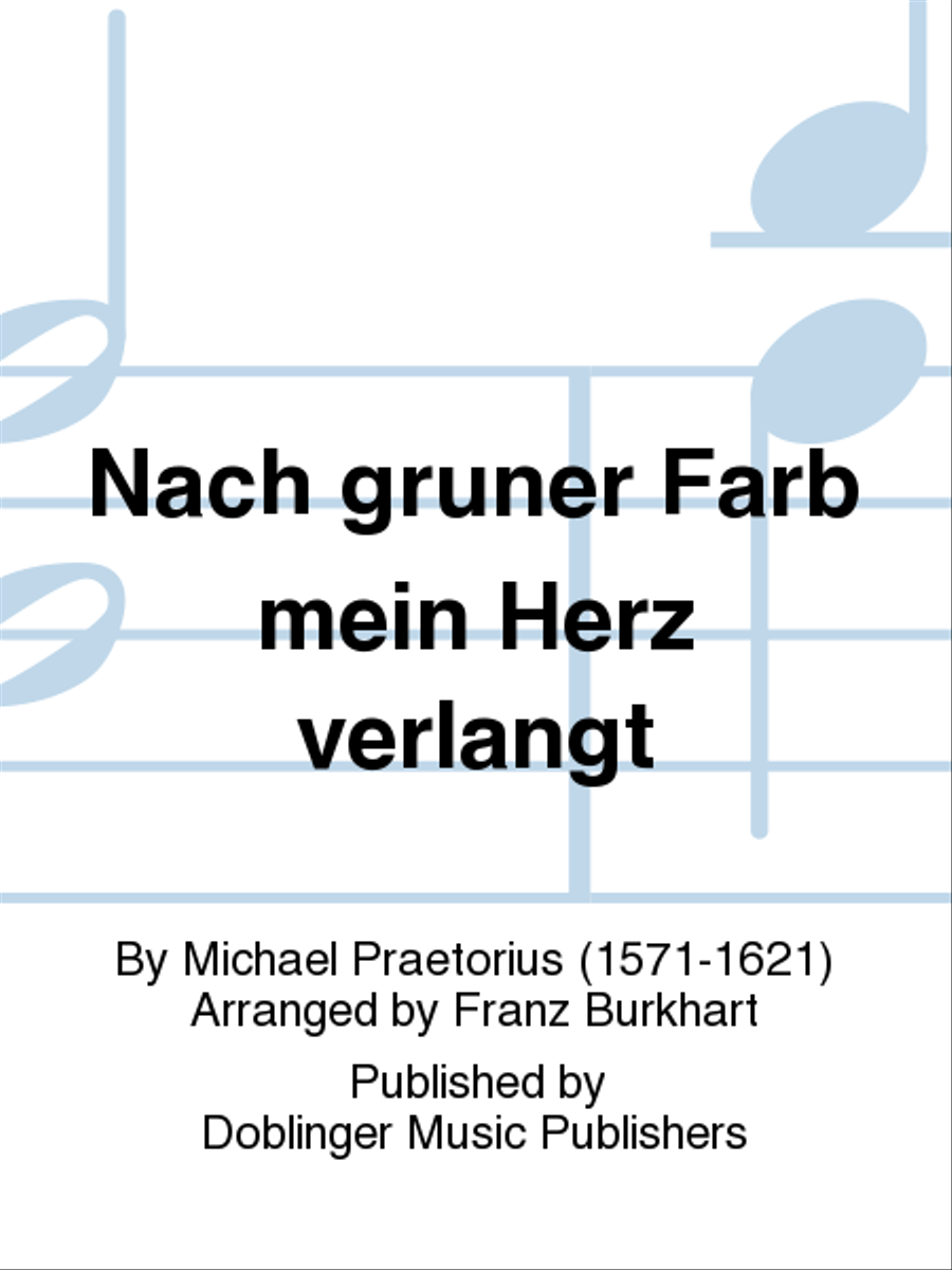 Nach gruner Farb mein Herz verlangt 4-Part scores gallery preview page 1