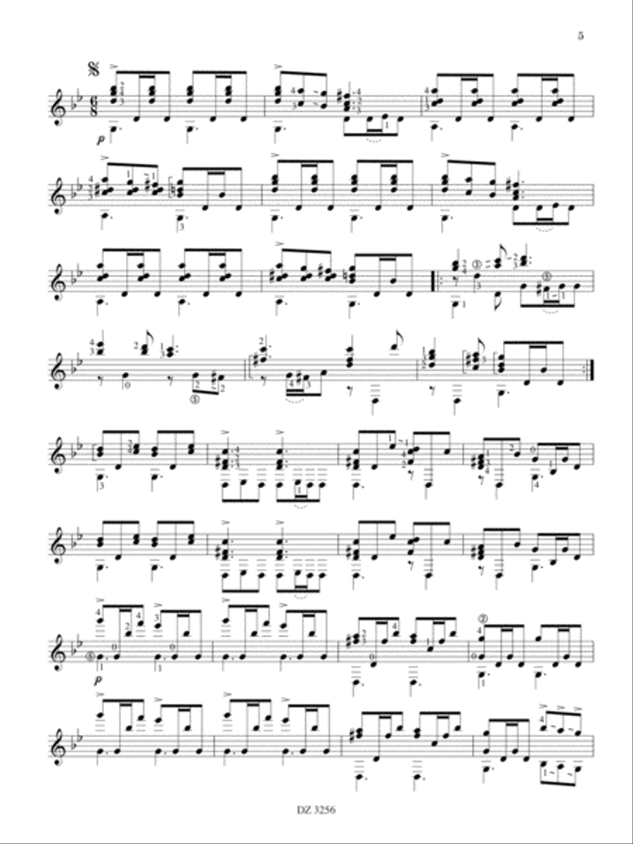 Anthologie Classical Guitar scores gallery preview page 5