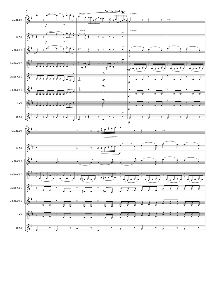 Scene and Air Luisa di Montfort Small Ensemble scores gallery preview page 6
