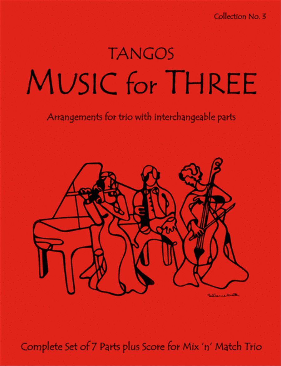Music for Three, Collection #3 - Tangos! Brejeiro, El Choclo, La Paloma & More Bassoon scores gallery preview page 1