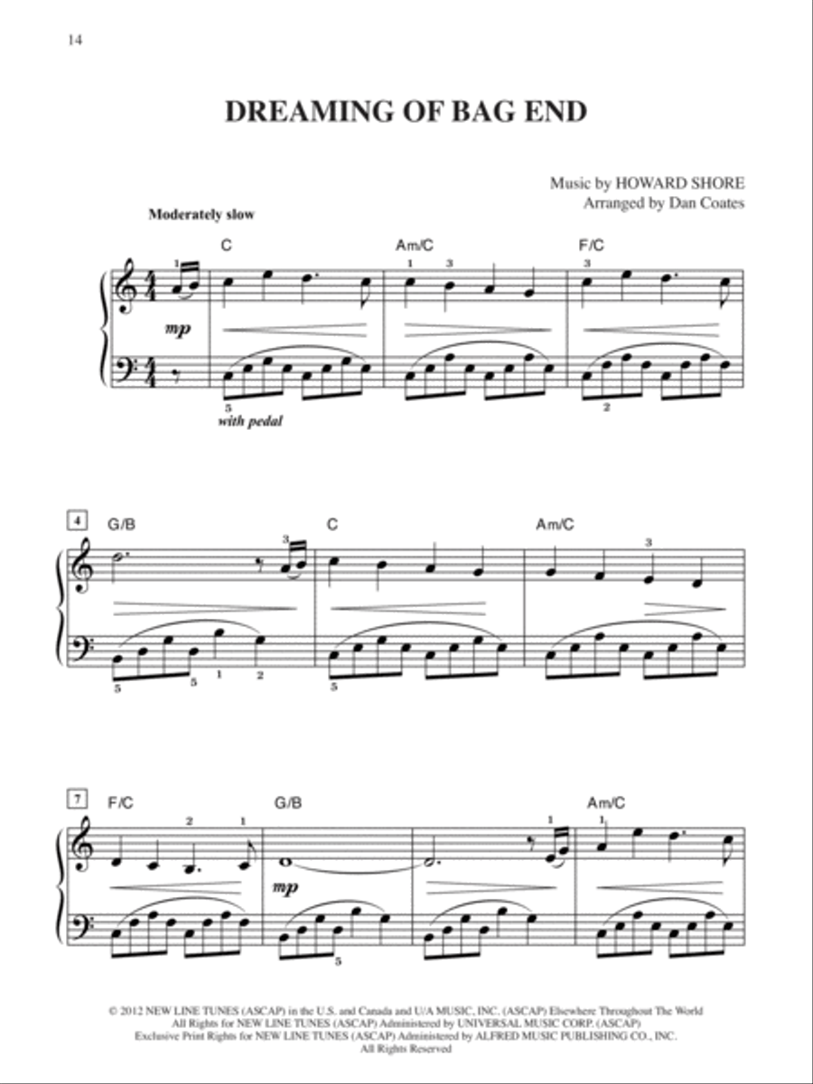 The Hobbit -- An Unexpected Journey Easy Piano scores gallery preview page 10