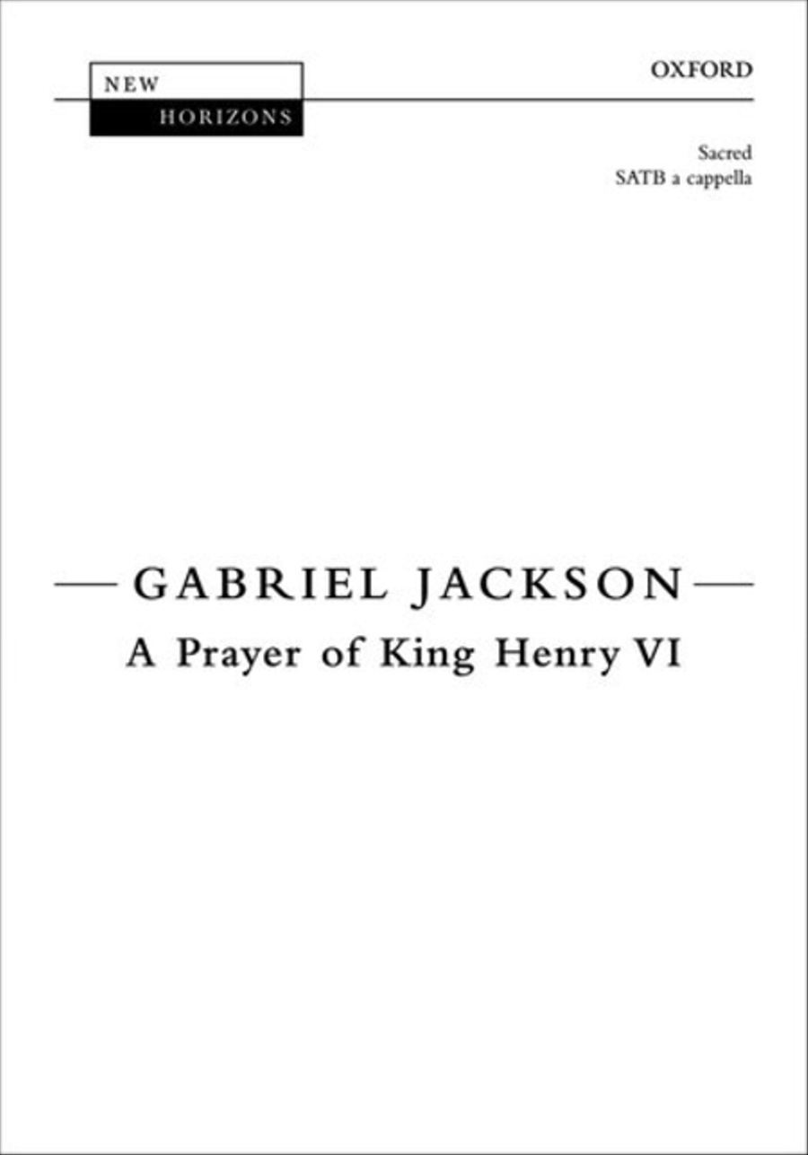 A Prayer of King Henry VI 4-Part scores gallery preview page 1