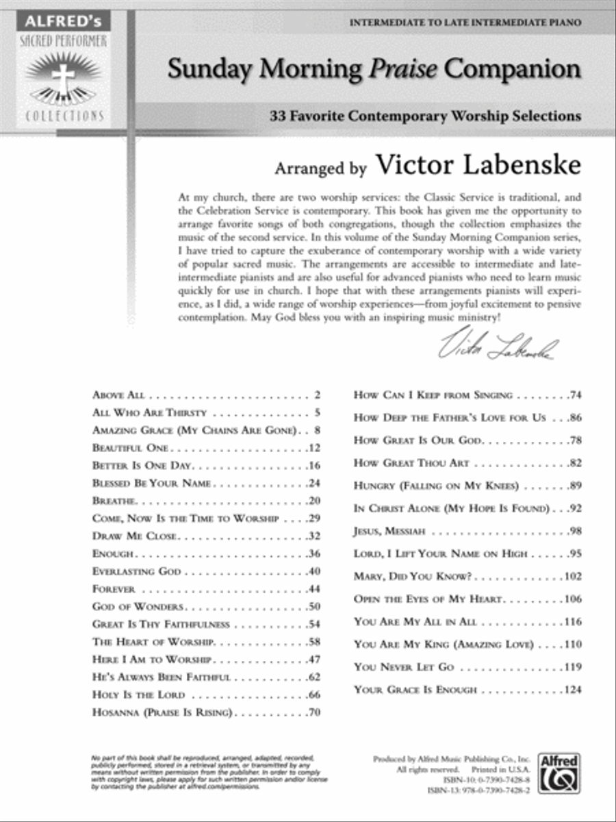 Sunday Morning Praise Companion Piano Solo scores gallery preview page 6