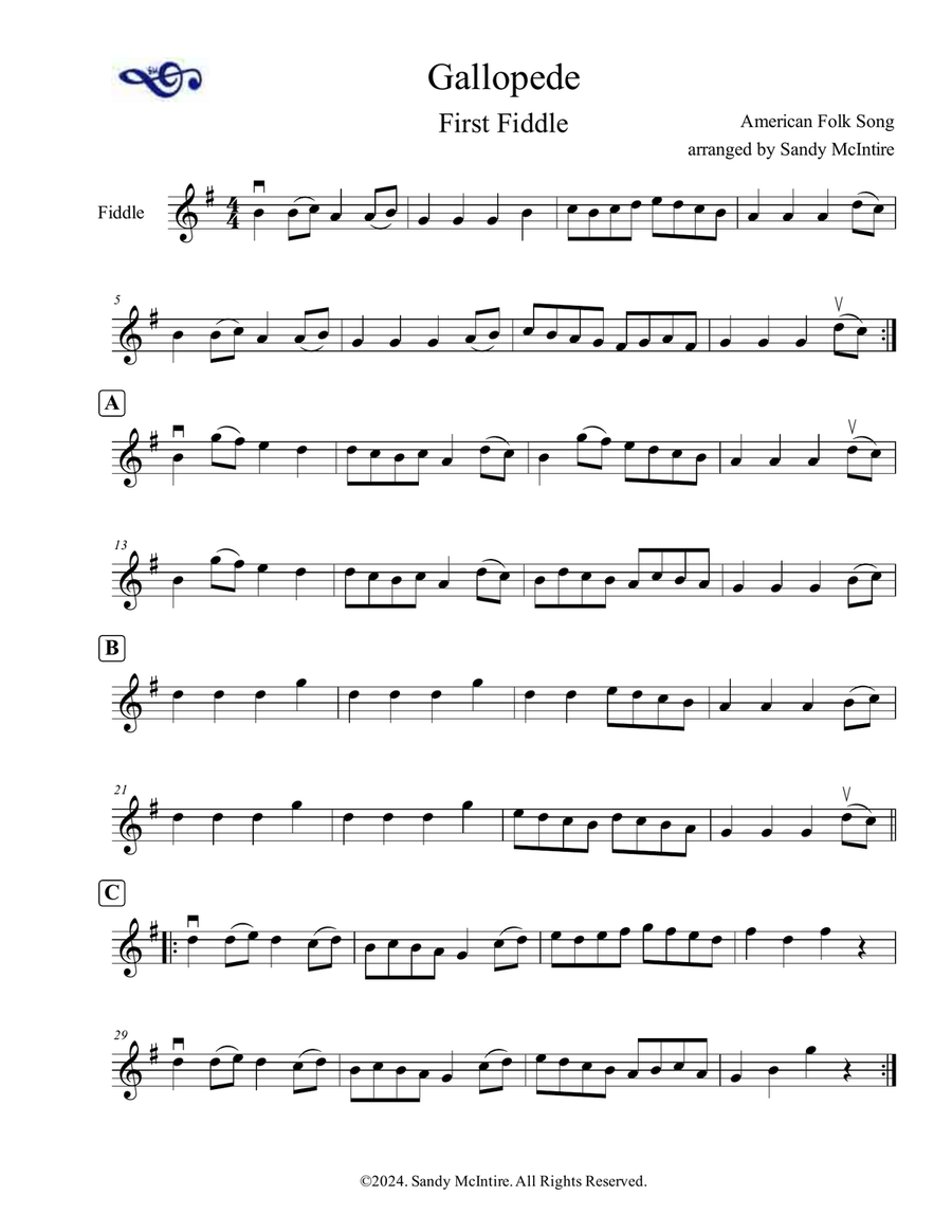 Gallopede Violin scores gallery preview page 4