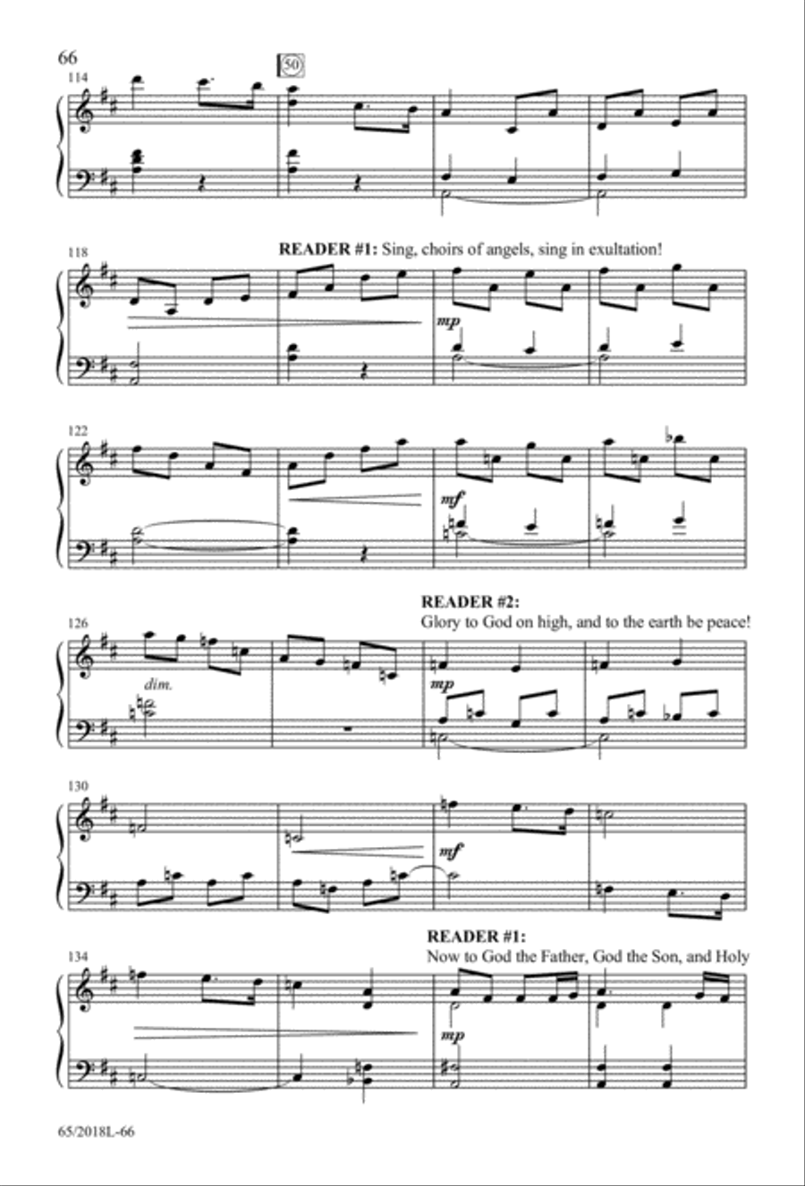 A Ceremony of Lessons and Carols 3-Part scores gallery preview page 67