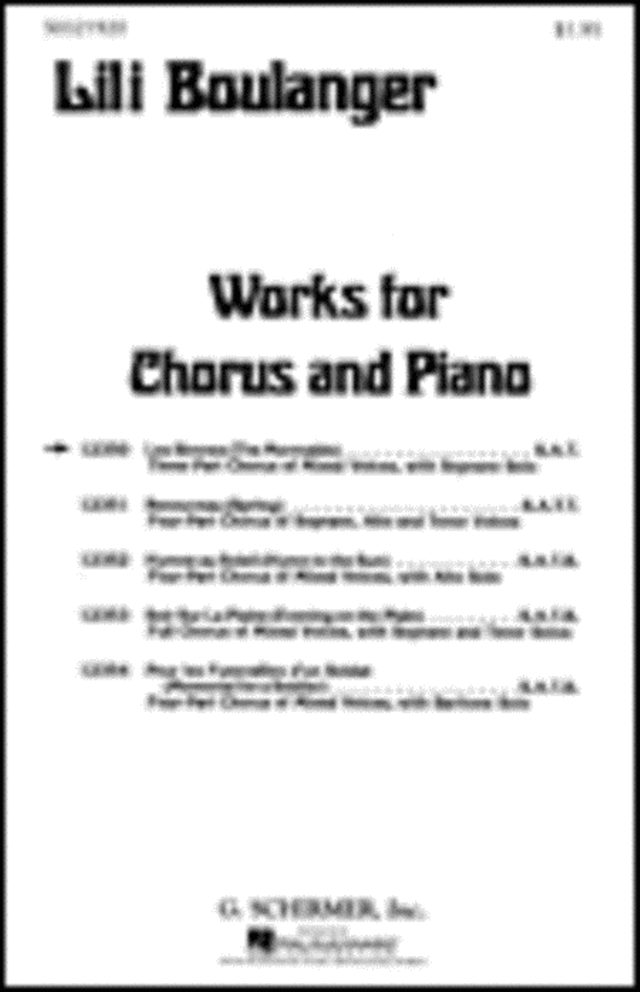 Les Sirenes (The Mermaids) 3 Pt. Mixed with Soprano Solo, Piano, Flute & Piccolo Accomp. SAT scores gallery preview page 1