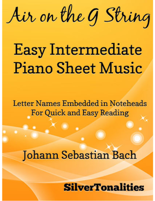 Book cover for Air on the G String Easy Intermediate Piano Sheet Music
