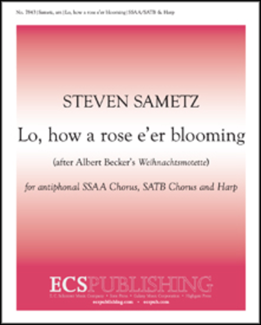 Lo, How a Rose e'er Blooming (Choral Score) image number null