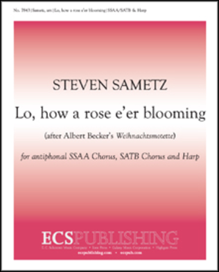Lo, How a Rose e'er Blooming (Choral Score)