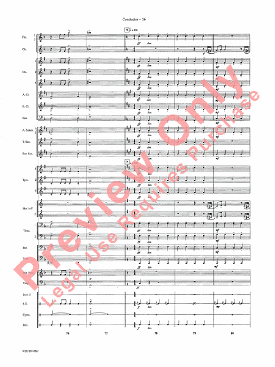 Strike Up the Band Concert Band scores gallery preview page 18