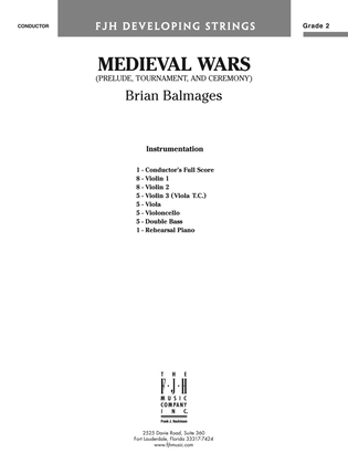 Book cover for Medieval Wars: Score