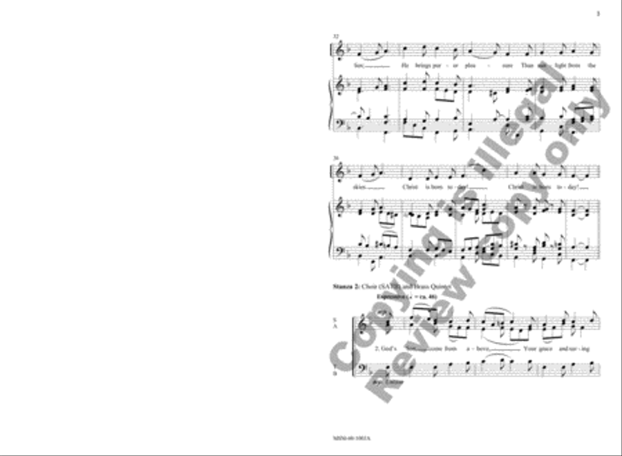 Now Sing We, Now Rejoice (Choral Score) 4-Part scores gallery preview page 3