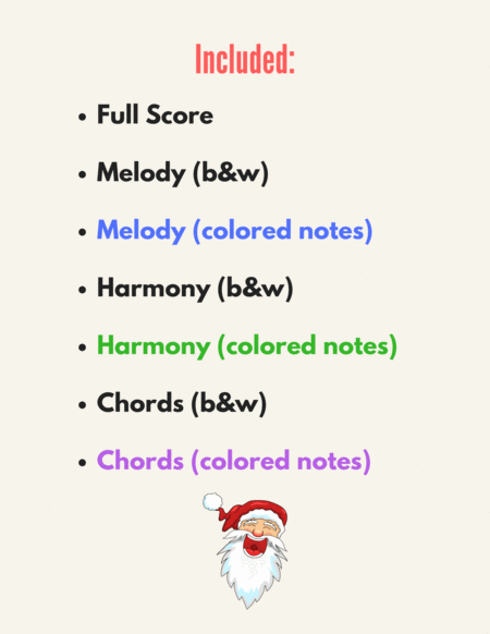 Jolly Old St. Nicholas -- Boomwhacker/Classroom Arrangement image number null