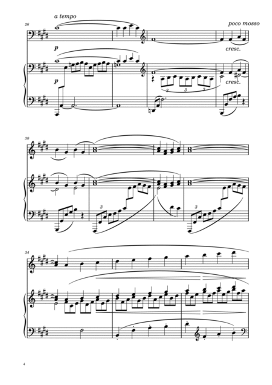 Debussy - Arabesque Nº1 - Violin Solo w/ Piano Accompaniment Violin Solo scores gallery preview page 4