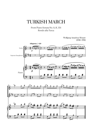 W. A. Mozart - Turkish March (Alla Turca) (for Violin and Soprano Saxophone)