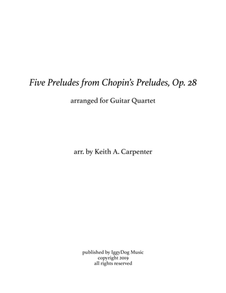 Five Preludes from Chopin's Op. 28
