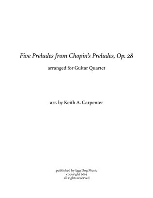 Five Preludes from Chopin's Op. 28