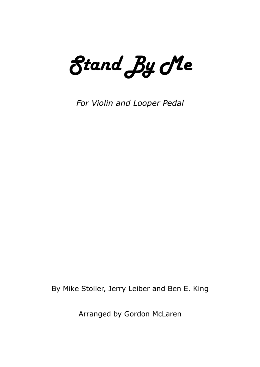 Stand By Me Stand By Me Violin Solo scores gallery preview page 1
