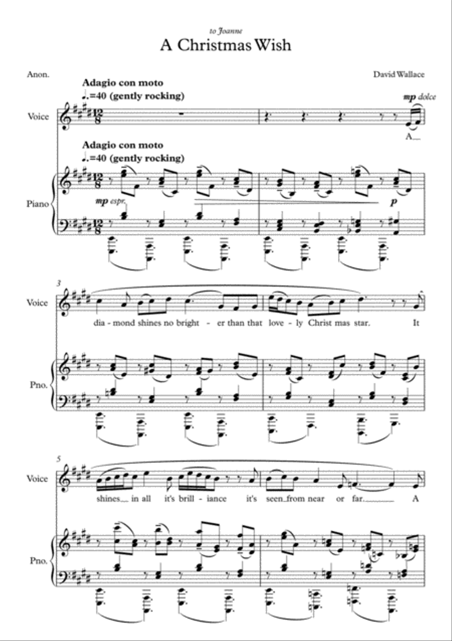 Christmas Star Christmas Star Voice scores gallery preview page 1