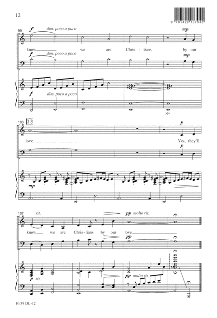 They'll Know We Are Christians 2-Part scores gallery preview page 12
