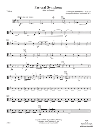 Pastoral Symphony (First Movement): Viola