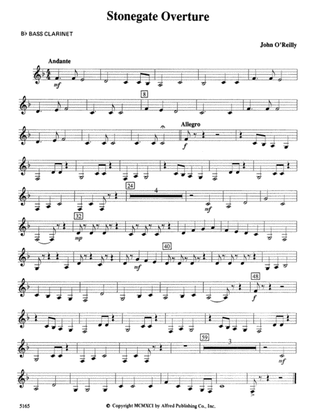 Stonegate Overture: B-flat Bass Clarinet