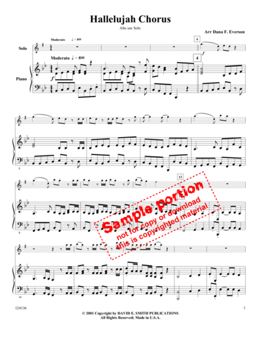 Hallelujah Chorus Hallelujah Chorus Flute scores gallery preview page 2
