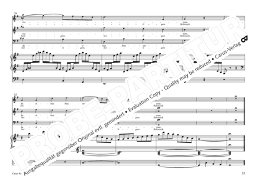 Oratorio de Noel (Weihnachtsoratorium) 4-Part scores gallery preview page 34