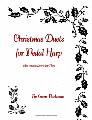 Book cover for Christmas Duets for Pedal Harp