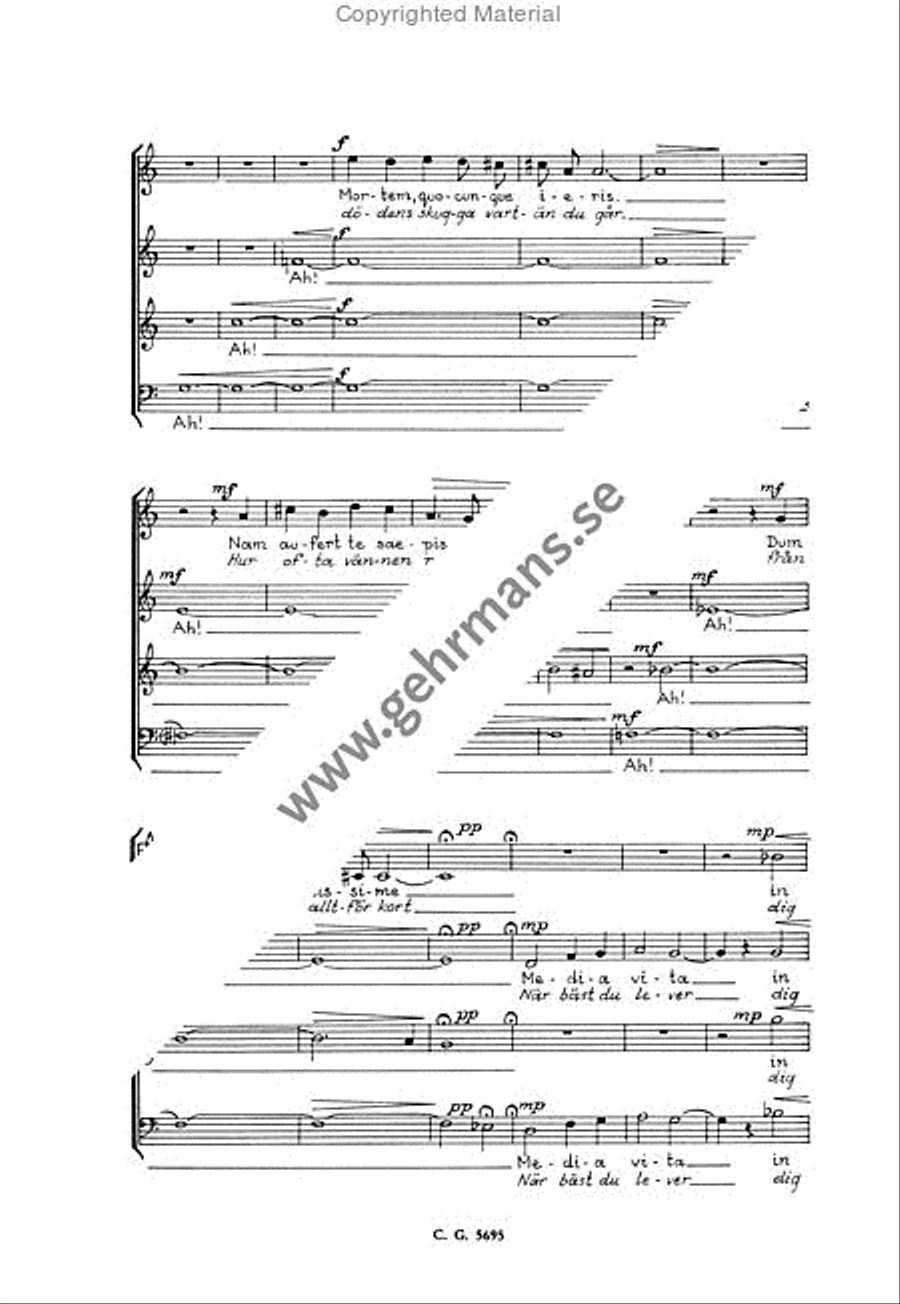 Media vita in mort sumus 4-Part scores gallery preview page 3