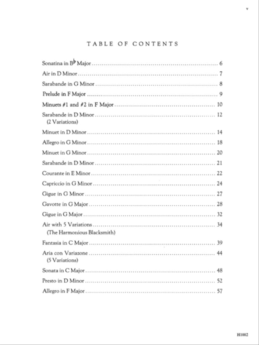Handel -- A Handel Anthology Piano Solo scores gallery preview page 2