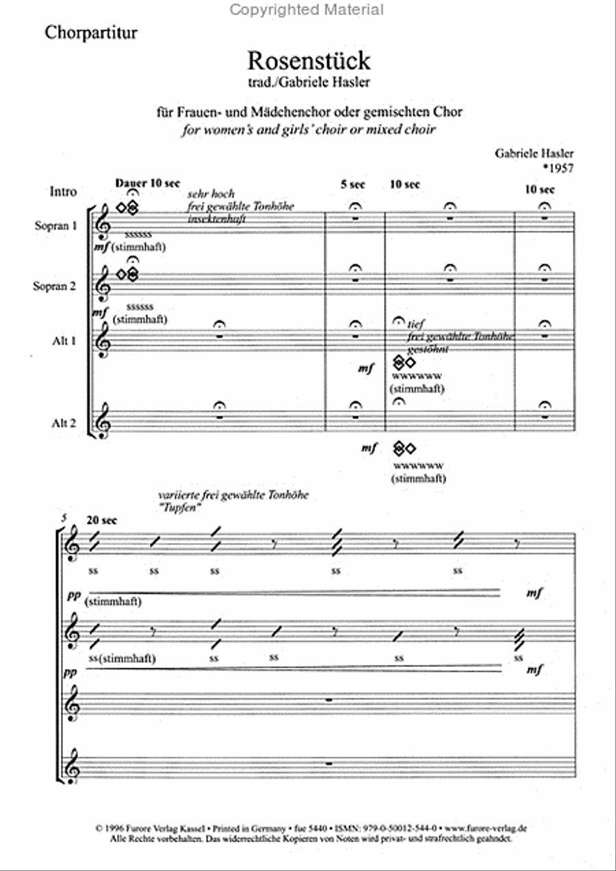 Rosenstuck Rosenstuck Women's Choir scores gallery preview page 2