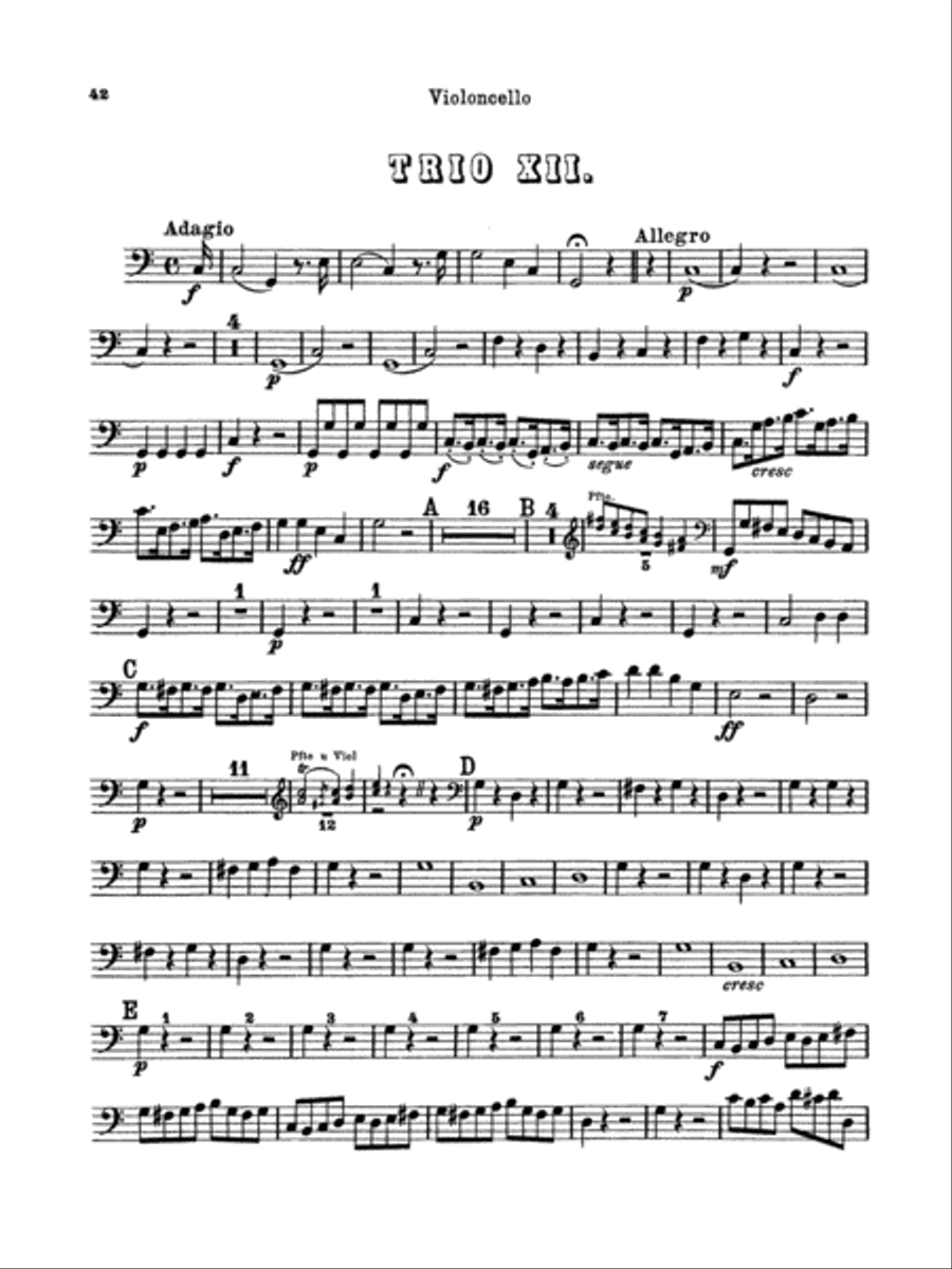 Haydn: Piano Trios, Volume II (Nos. 7-12) Piano Trio scores gallery preview page 1