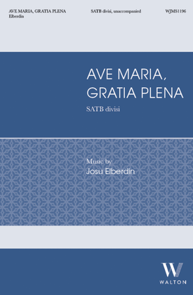 Book cover for Ave Maria, Gratia Plena