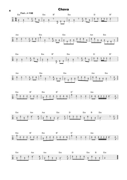 25 Klezmer Tunes, tab for 4 String Banjo in CGDA image number null