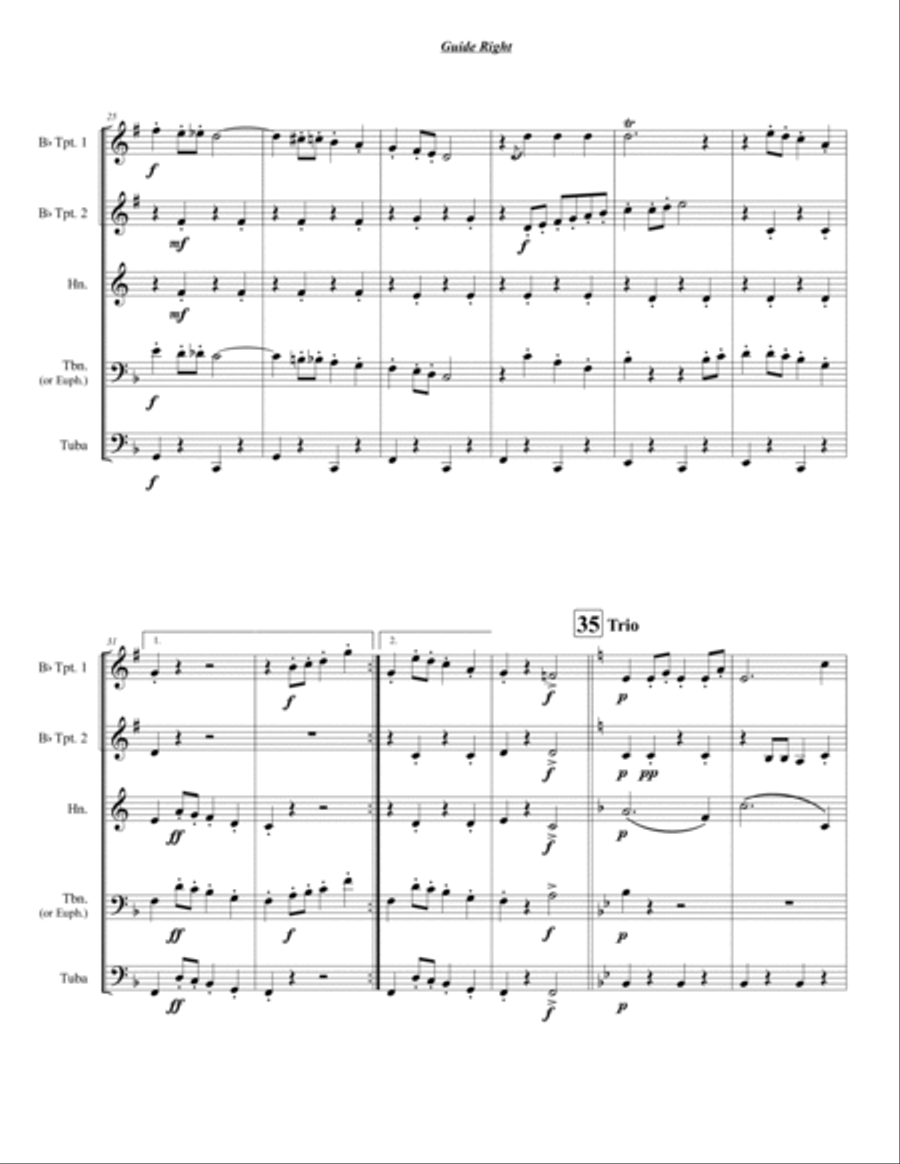 Guide Right Chamber Music scores gallery preview page 5