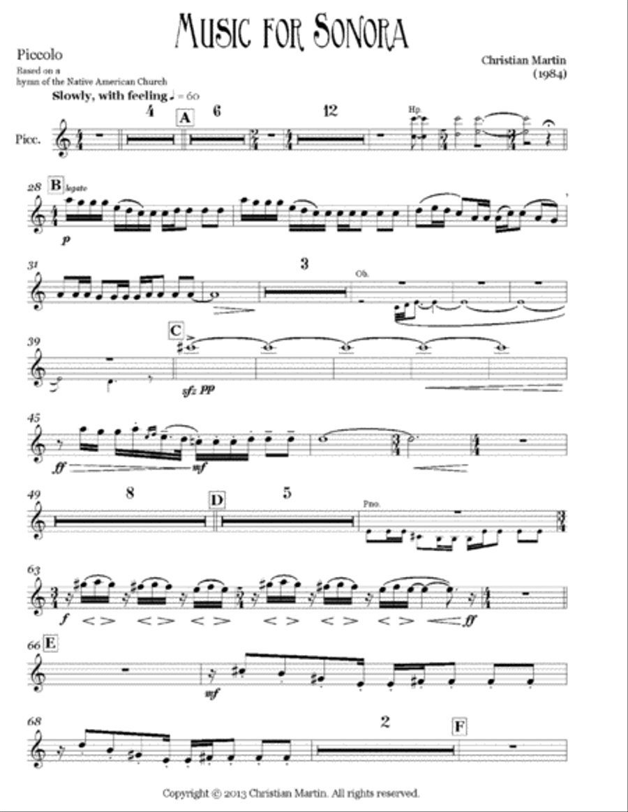 Music for Sonora (Orchestra Parts) Large Ensemble scores gallery preview page 2