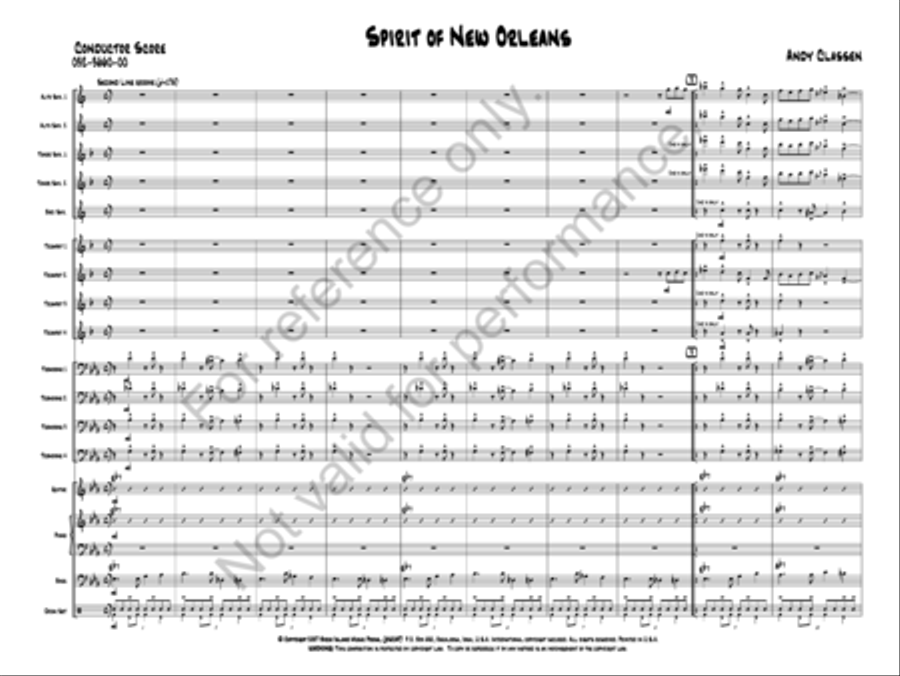 Spirit of New Orleans Spirit of New Orleans Jazz Ensemble scores gallery preview page 2