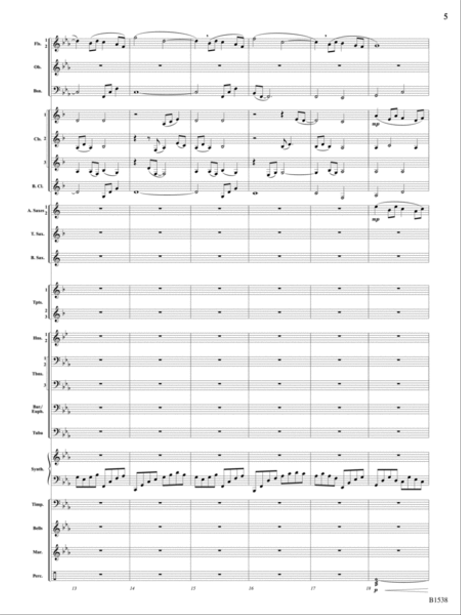 Reverie: Score Concert Band scores gallery preview page 5