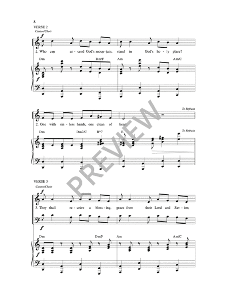 Who is the King of Glory? 2-Part scores gallery preview page 14