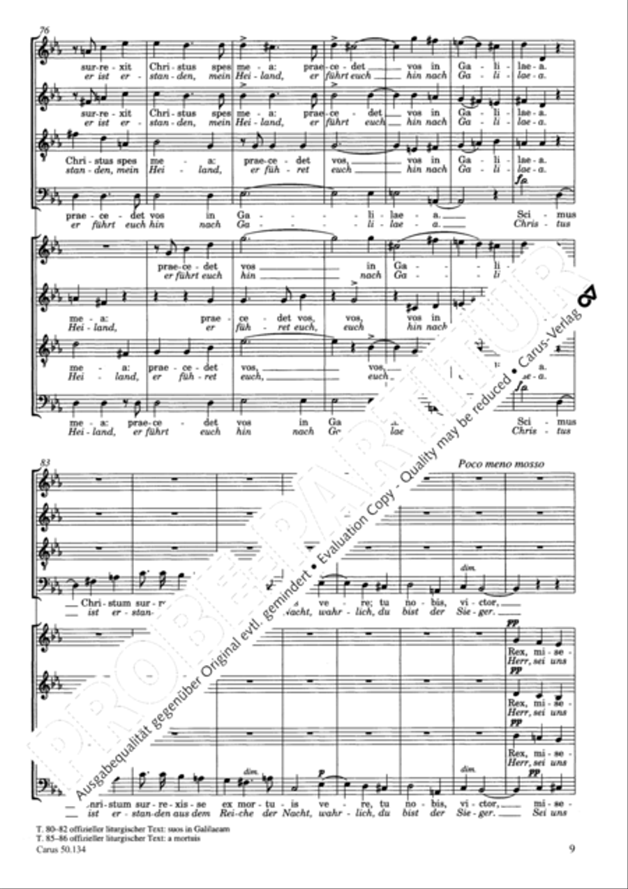 Osterhymne 4-Part scores gallery preview page 10