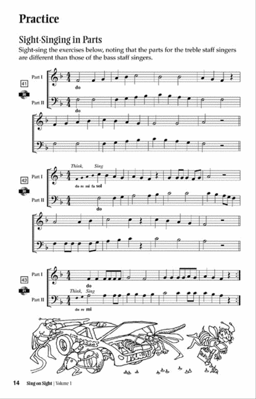 Sing on Sight – A Practical Choral Sight-Singing Course 3-Part scores gallery preview page 4