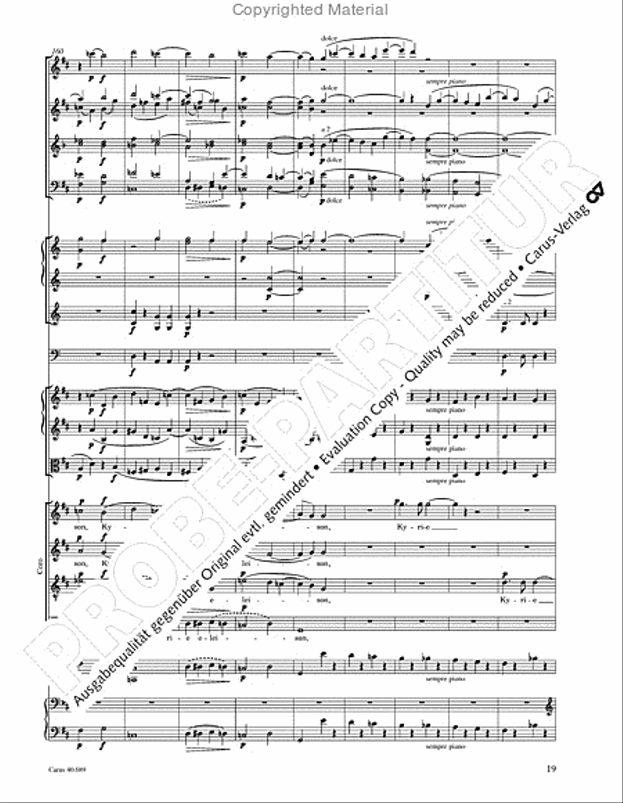 Missa solemnis 4-Part scores gallery preview page 35