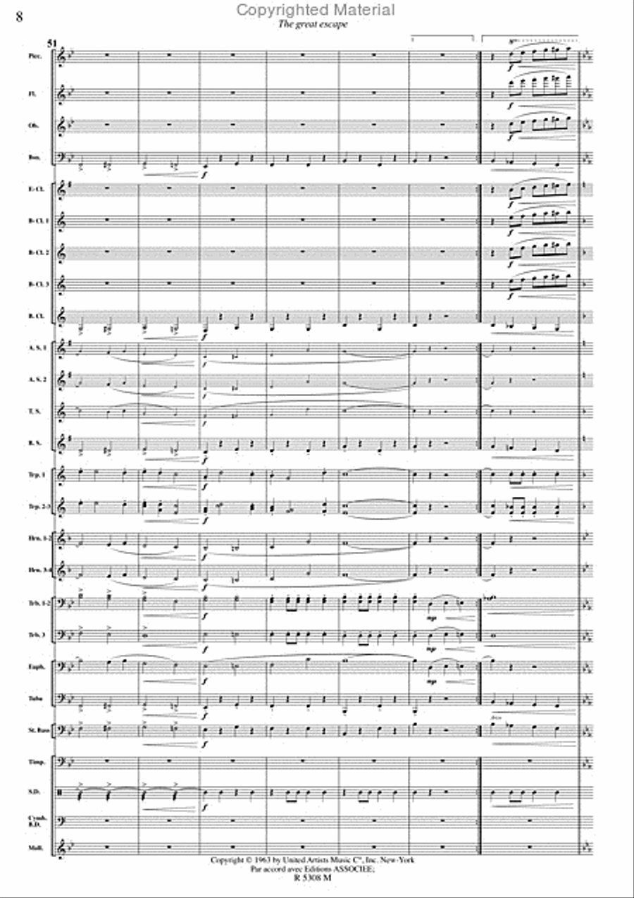 Grande evasion (la) Concert Band scores gallery preview page 9