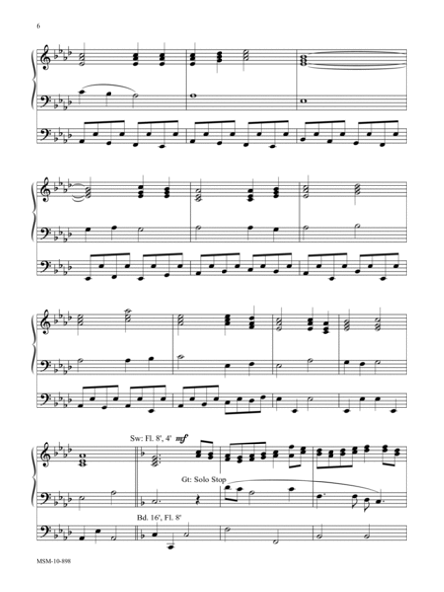 Promised Land Organ scores gallery preview page 4