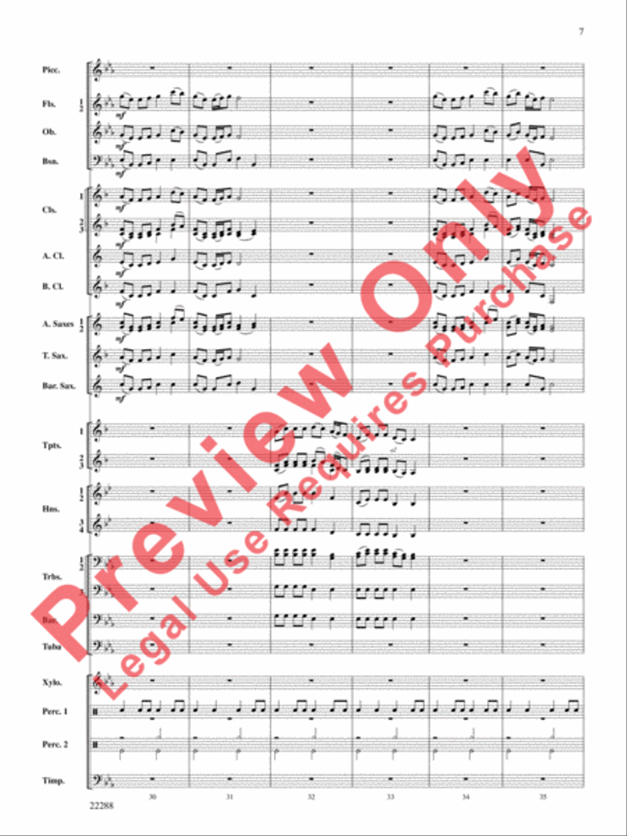 Mandjiani Concert Band scores gallery preview page 8