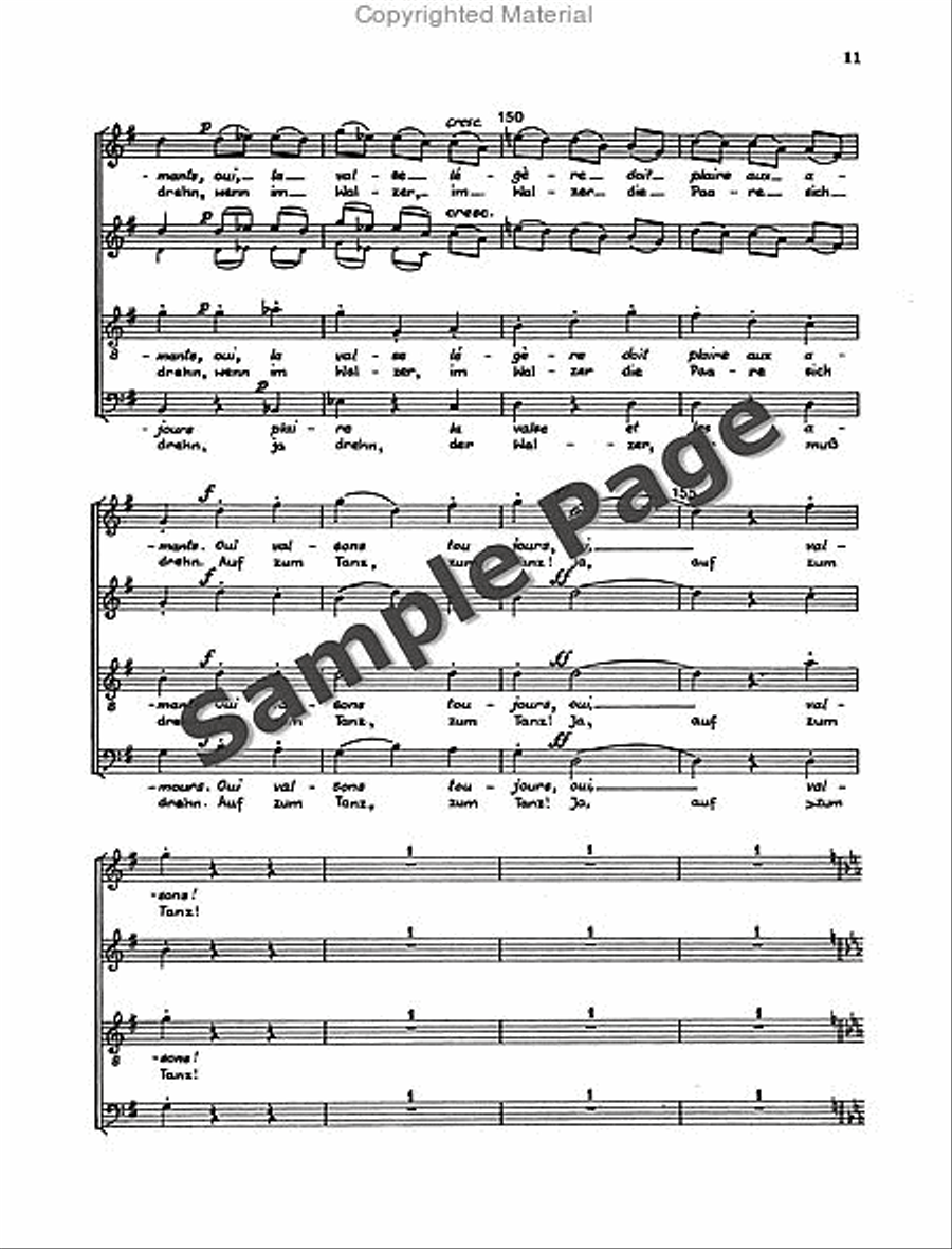 Waltz with Chorus 4-Part scores gallery preview page 12