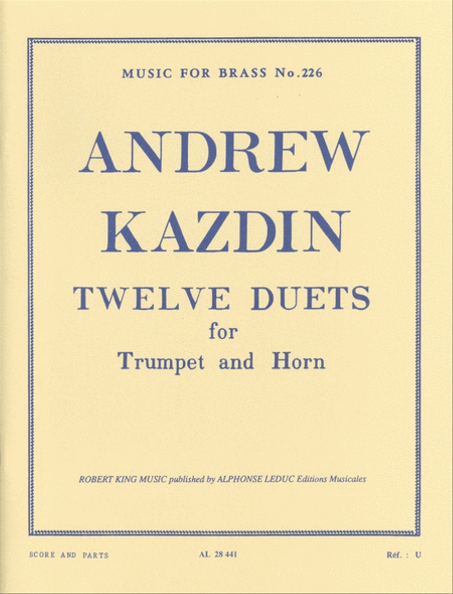 Twelve Duets For Horn And Trumpet Brass Duet scores gallery preview page 1