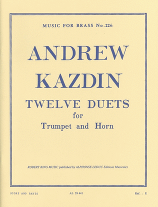 Book cover for Twelve Duets For Horn And Trumpet