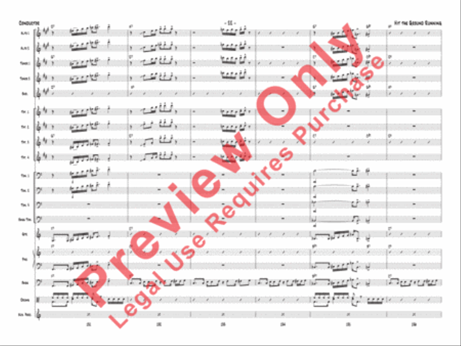 Hit the Ground Running Jazz Ensemble scores gallery preview page 25
